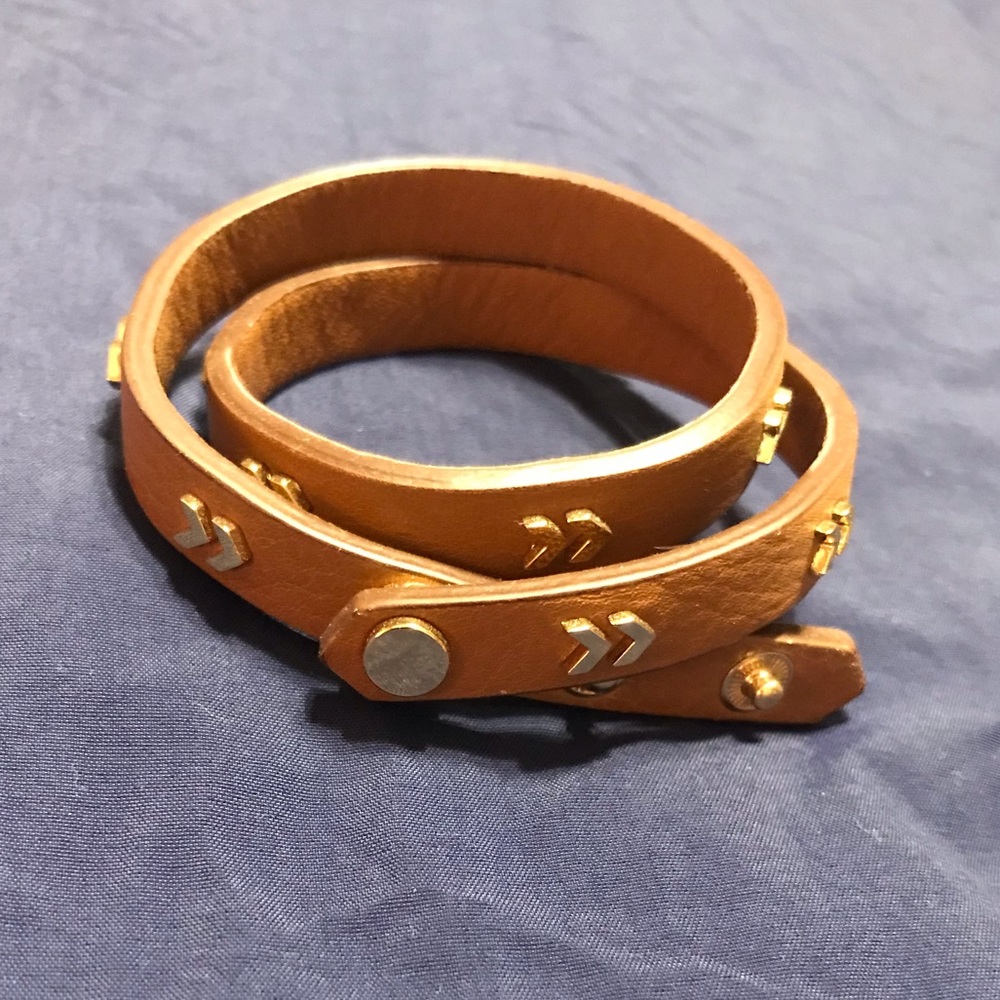 Stella and Dot Wrap leather bracelet